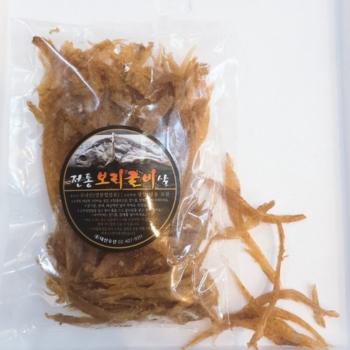 통보리 굴비살 영광 법성포 보리굴비 국산 전통 보리굴비포 참조기를 겨울에 말려 살만 발라놓음, 1개, 600g