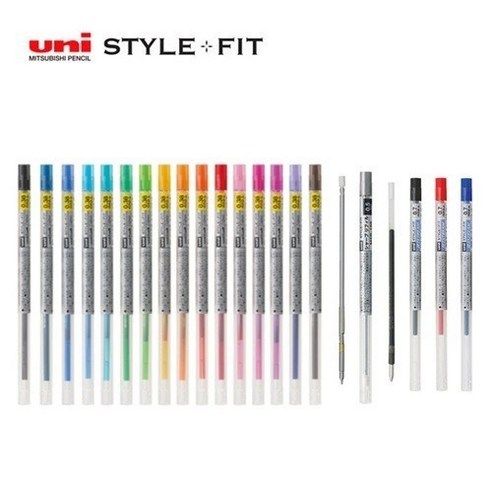 유니 스타일핏트 리필심 UMR-109-28 UMR-109-38 SXR-89-05 SXR-89-07 M5R-189, 1개, UMR-109-28 만다린오렌지(38)