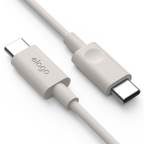 엘라고 USB C to C 고속 충전 케이블, 블랙, 2개, 1m