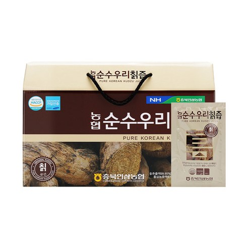 100% 국내산 농협 칡즙 30포 2박스/칡즙 칡원액 칡농축액 칡액기스 칠즙, 80ml, 60개