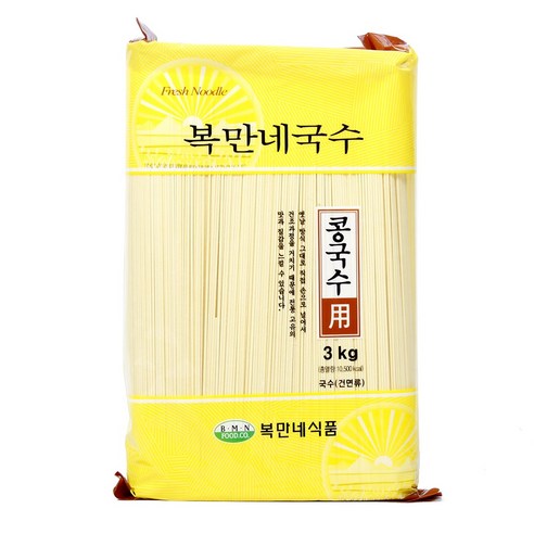 콩국수면 3KG복만네 BOX(6), 3kg, 6개