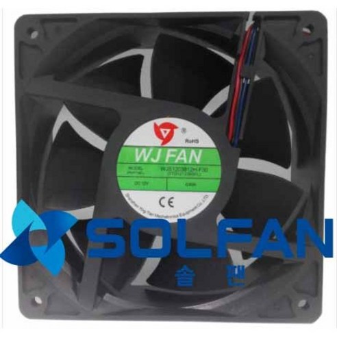 솔팬 WJS1203812H-F30 DC12V FAN DC팬 120mm 사이즈 / WJ팬 / 120MM X 38MM 사이즈 / 3000RPM / MADE IN CHINA