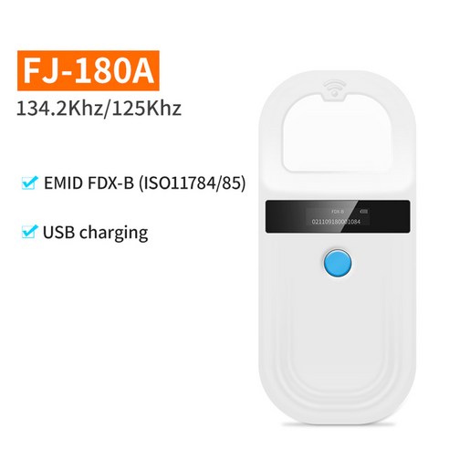 NFC 리더기 카드리더기 OTG 신용카드리더기 FDX-B 유리 칩 태그 리더 동물 RFID 반려동물 ID 고양이 개 마이크로칩 스캐너 134.2KHz 125kHz, [01] standard, 01 standard, 1개