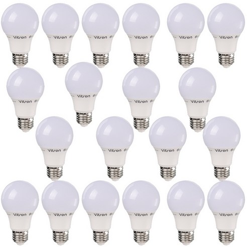 비츠온 LED 전구 8W 전구, 주광색, 20개