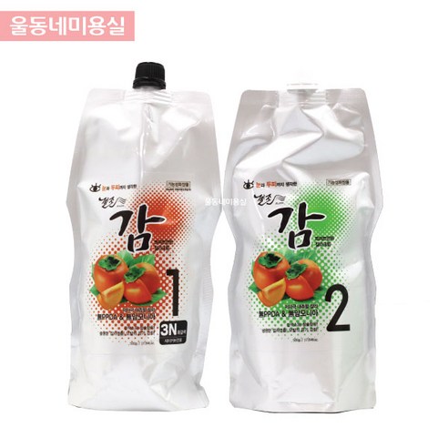 젤존 감 트리트먼트 칼라 크림 500g 새치염색약 NO PPD 컬러 흑색 어두운갈색 자연갈색 염모제, 3N(어두운갈색), 2세트