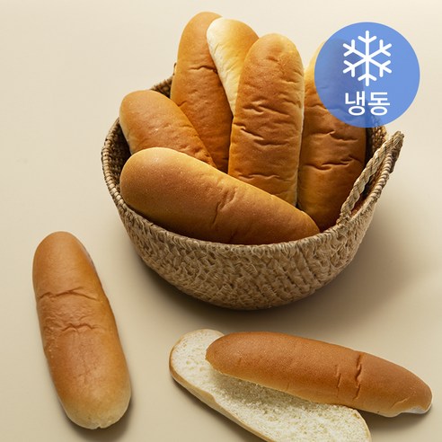 신라명과 수제 핫도그용빵 (냉동), 50g, 60개입