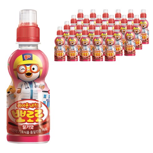 팔도 귀여운 내친구 뽀로로, 샤인머스캣맛, 235ml, 24개