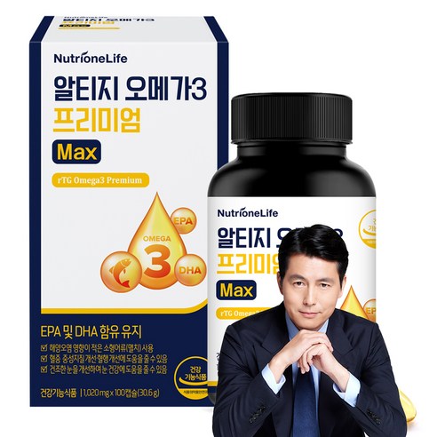 뉴트리원 라이프 알티지 오메가3 프리미엄 맥스, 100정, 10개