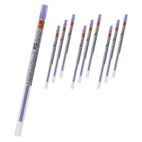 유니 시그노 스타일핏트 젤잉크 리필심 0.28mm UMR-109, 블랙, 10개