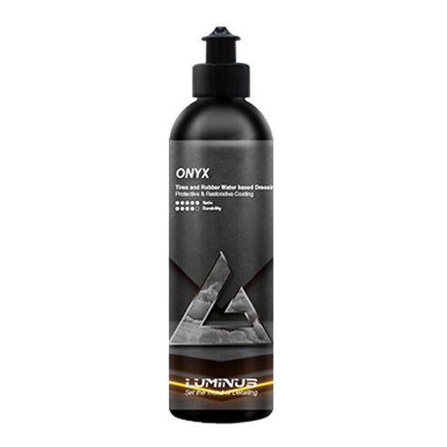 루미너스 오닉스 타이어 광택제 드레싱 고무 수성 젤, 500ml, 1개