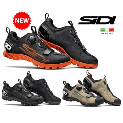SIDI 시디 SD15 MTB 아웃도어 겸용 자전거 클릿슈즈, BLACK ORANGE, 39(240mm)