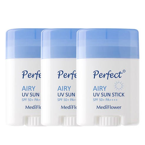 메디플라워 퍼펙트 에어리 유브이 선스틱 23g 1+1+1 SPF 50+ PA++++, 3개