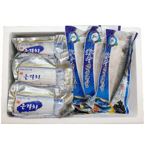 제주담은 제주직송 은갈치3마리+고등어1kg(5팩) 실속세트2호, 01.실속세트2호, 1개