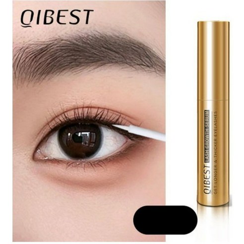 QIBEST 쾌속 속눈썹 성장 저자극 영양제 천연 성분 에센스, 1통, 23g