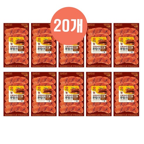 백설 숯불갈비맛 후랑크 120g, 8개
