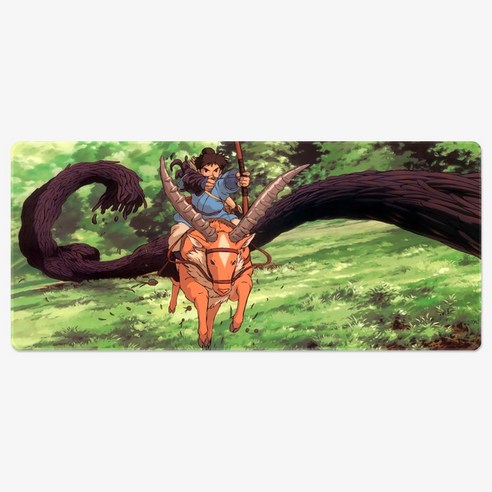 지브리스튜디오 굿즈 마우스장패드 토토로 센과치히로 포뇨, AN지브_07 2XL(900x400x4mm), 1개