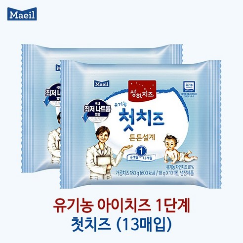 매일유업 상하첫치즈, 1단계 첫치즈, 180g, 5개