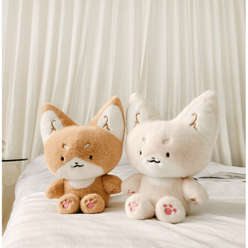 700키츠네네 인형 30cm 여우, 키츠네네브라운30cm