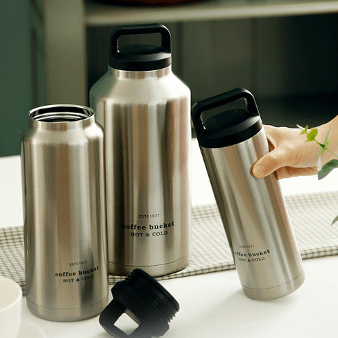 코멕스 이중단열 스텐 손잡이 텀블러 보냉 보온병, 540ml