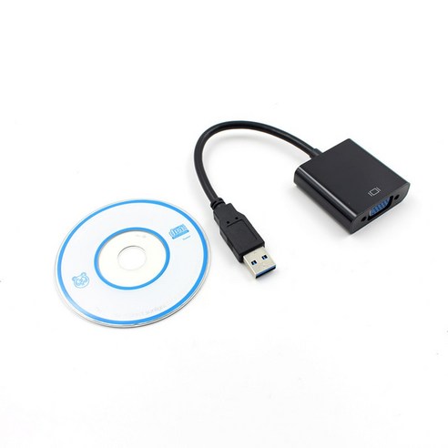 서브모니터 보조모니터 노트북보조모니터 포터블모니터 USB 2.03.0 to vga 멀티 디스플레이 어댑터 변환기 외부 비디오 그래픽 카드 휴대용 usb to vga 변환기