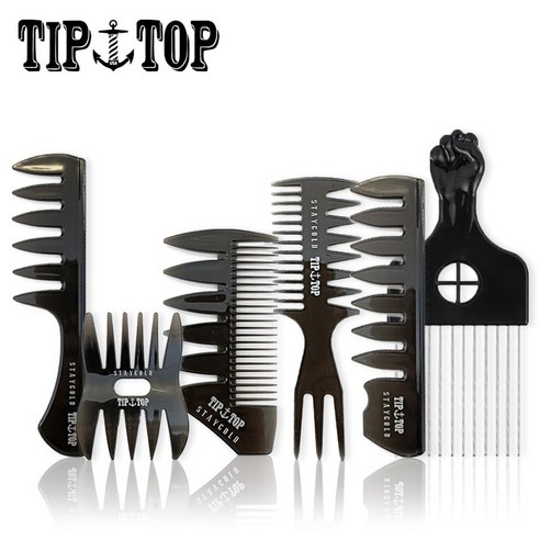 TIP TOP 팁탑 남자 스타일링 포마드 빗 6종 모음 1way 2way 3way 크롭컷 콤브., 3way 콤브, 1개