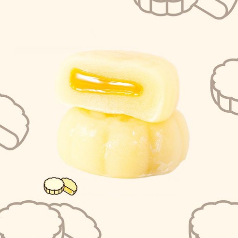 유심 케이크 전통 애프터눈 티 스낵 치즈, B, 1개, 두리언