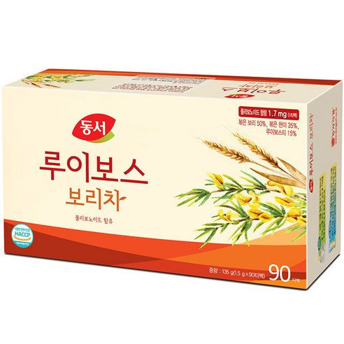동서 루이보스 보리차 100T 총300T, 1.5g, 100개입, 3개