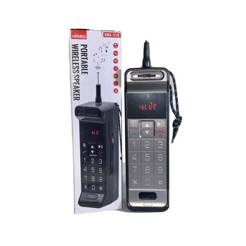 [관부가세포함] 블루투스 스피커 kimiso 무선 충전식 명확하고 큰 소리 품질 fm usb Kms-216