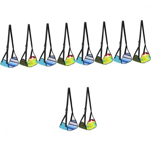 비행기용 4pcs 걸이 발판 여행 액세서리 휴대용 여행용 발 받침대 비행기 해먹 사무실 플라잉, Assorted Colorx2pcs, 48.00X24.00X1.00CMx2pcs