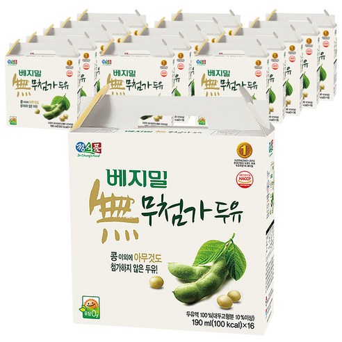 베지밀 하루건강 칼로리컷 두유, 190ml, 32개