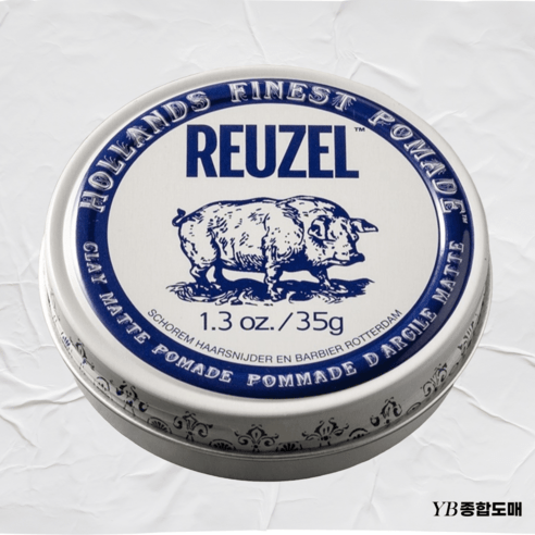 리우젤 남자포마드 클레이 매트 1.3oz (35g), 클레이 매트 포마드 1.3oz, 1개, 35g