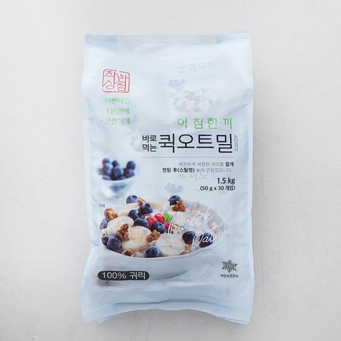 착한상점 아침한끼 바로먹는 퀵오트밀, 50g, 90개