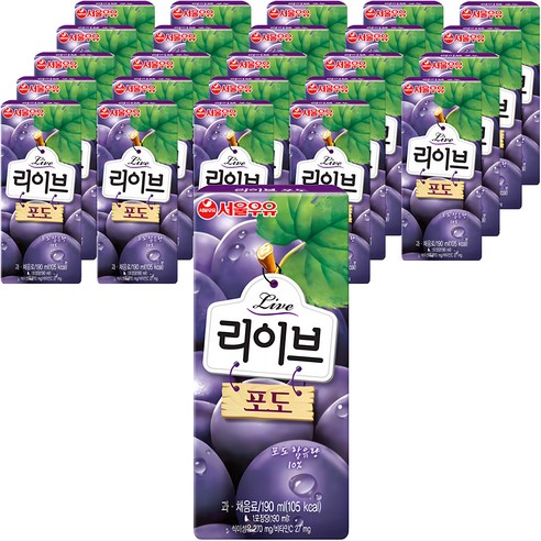 서울우유 흑임자 검은약콩 두유 20Pack, 190ml, 20개