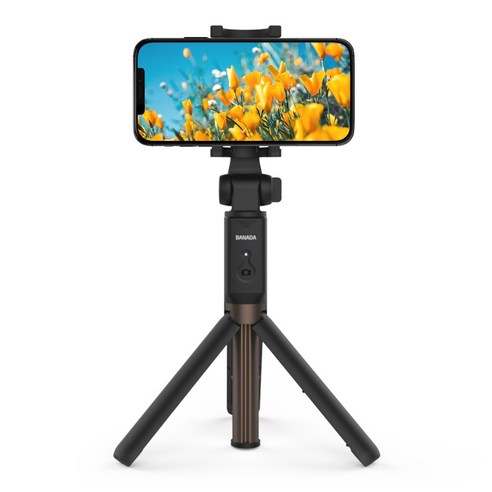 바나다 알루미늄 블루투스 삼각대 셀카봉, WS-SQB641(화이트)