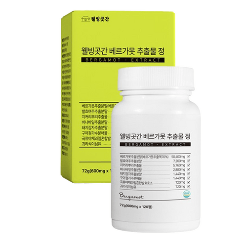 웰빙곳간 베르가못 추출물 폴리페놀 프리미엄 정 72g, 1개, 120정