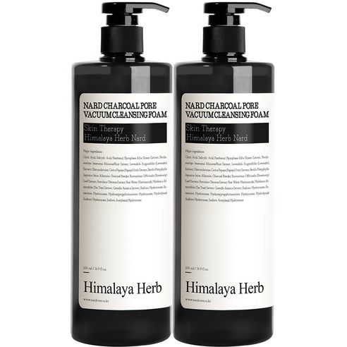 부케가르니 나드 차콜 모공 흡착 클렌징폼, 500ml, 1개