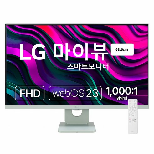 LG전자 FHD MyView 스마트 모니터, 68.6CM, 27SR50FP FHD MyView 스마트 모니터 4개