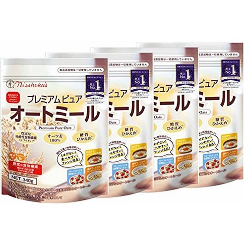 日食 일본직구 일식 프리미엄 퓨어 오트밀 2 x 1000g, 사이즈, 2개