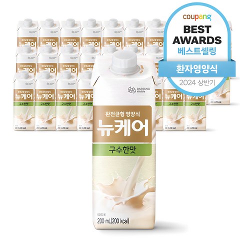 약국정품 뉴케어 구수한맛 빨대형 환자영양식 환자보충식, 60개