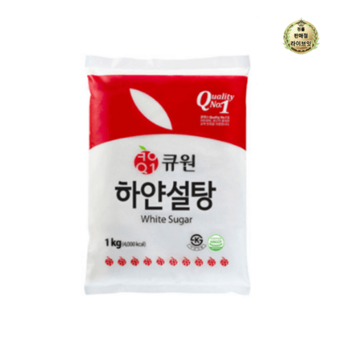 큐원 하얀 설탕, 1kg, 32개