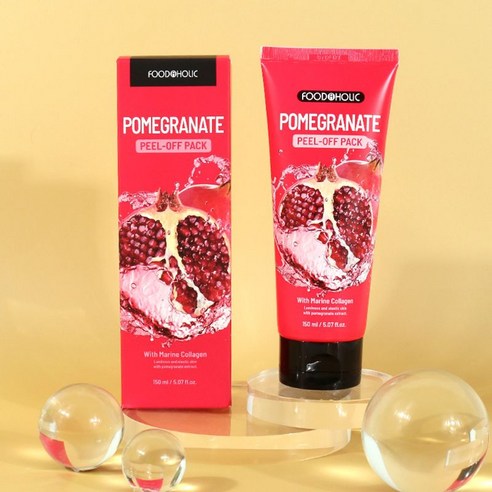 푸드어홀릭 콜라겐 필오프팩 150ml / 석류, 1개입, 2개