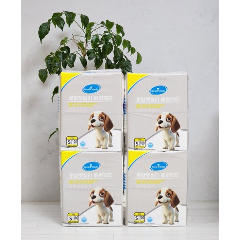 강아지배변패드 고흡수 소형S 20g 400매 프리미엄 절약형 로얄펫밀리, 1팩, 400장