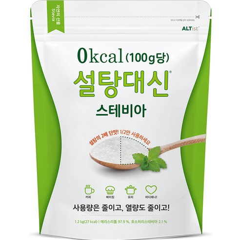 설탕대신 스테비아 에리스리톨, 1.2kg, 1개