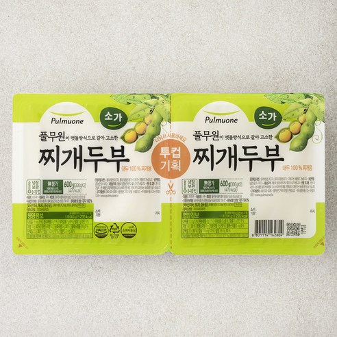 풀무원 소가 찌개두부, 300g, 4개