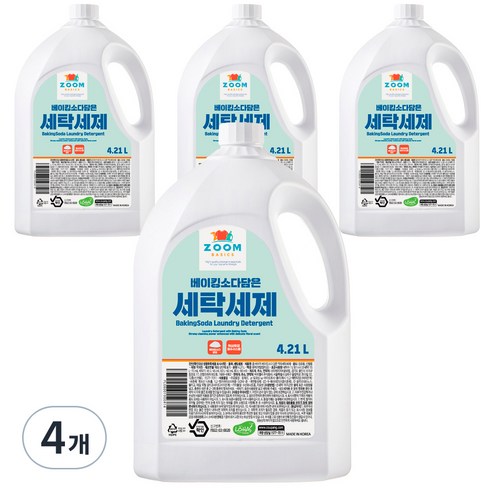 줌 베이직 베이킹소다 담은 액체세탁 세제, 20L, 1개