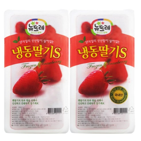 뉴뜨레 냉동 가당 딸기 슬라이스 중국산 1kg, 1개