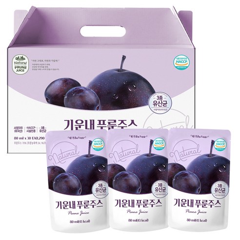 기운내 3종유산균 푸룬주스, 65ml, 150개