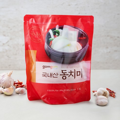 곰곰 국내산 동치미, 1kg, 4개