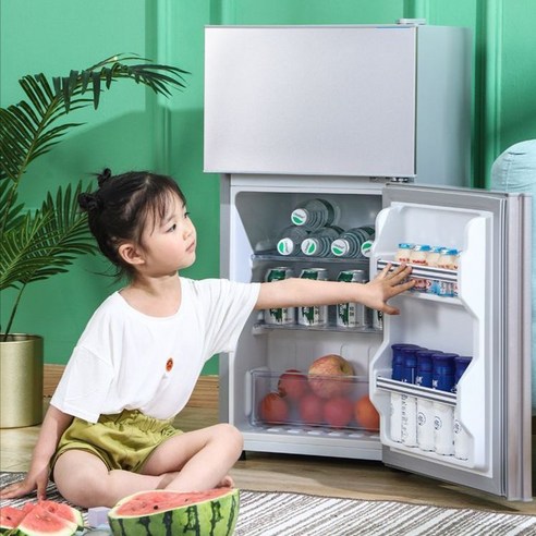 고시원 냉장고 원룸 소형 기숙사 사무실 미니 탕비실, 122L(실버)