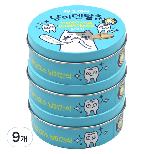 캣츠미어 냥이덴탈츄 져키 하트 60g, 닭고기, 3개